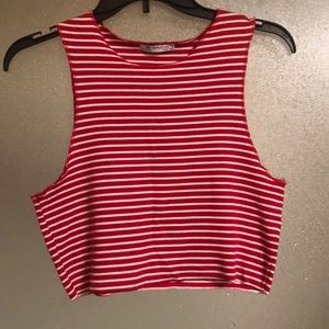 Zara knit crop tank
